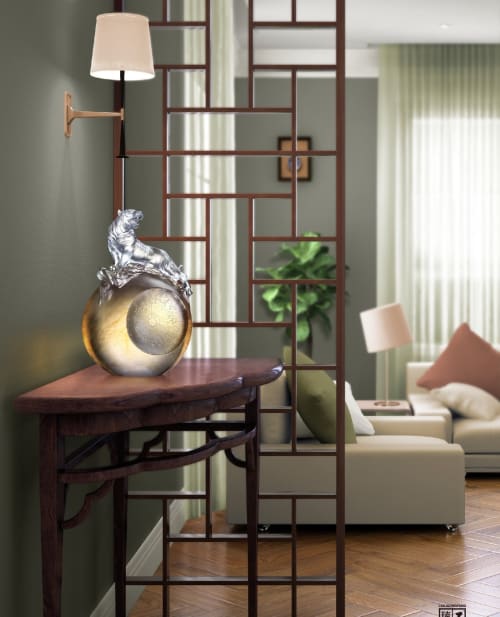 White Tiger of the West-Roar of the Tiger | Sculptures by Lawrence & Scott