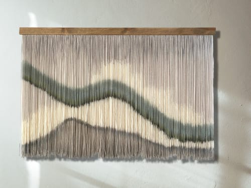 Earth tone wall art- Zorke XXIII-living room wall decoration | Macrame Wall Hanging in Wall Hangings by Olivia Fiber Art