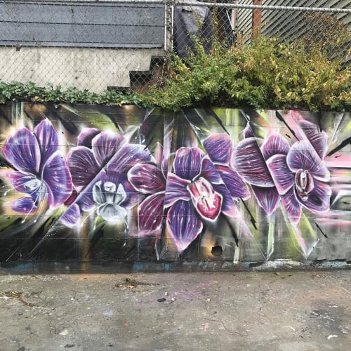 Orchids Mural | Street Murals by Max Ehrman (Eon75)
