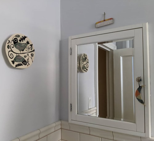 Moon and Comb Wall Hangings | Wall Hangings by Jen Kuroki : jen e ceramics