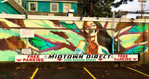 Faerie Fire Mural in | Street Murals by Steven Lopez | Northwest Tattoo in Eugene