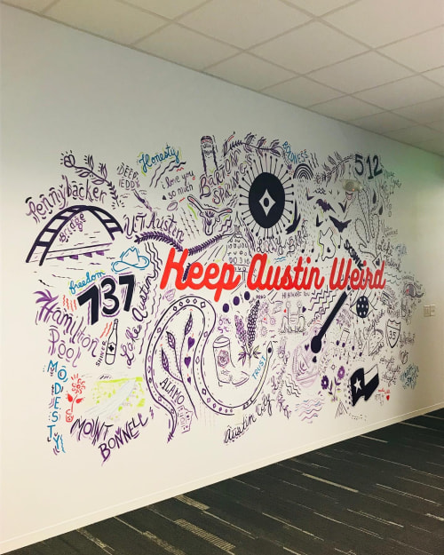 Keep Austin Weird | Murals by Micheline Halloul | Capgemini in Austin