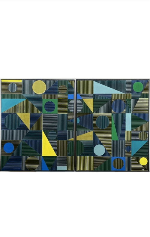 Diptych #1 | Paintings by Veronica Romualdez