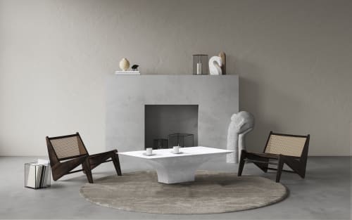 "Sicorace" White Carrara coffee table | Tables by Carcino Design