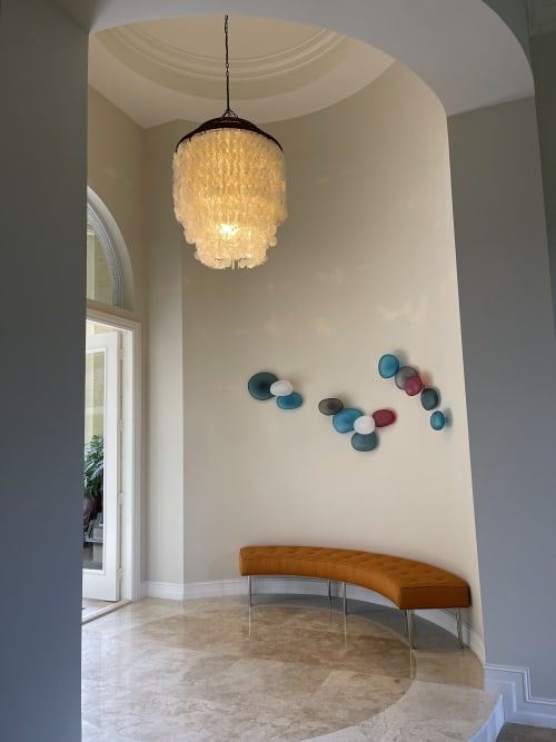 Rock Series Installation | Wall Hangings by Jeffries Glass