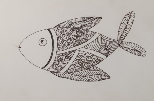 Fish | Mixed Media in Paintings by Cumin Studio