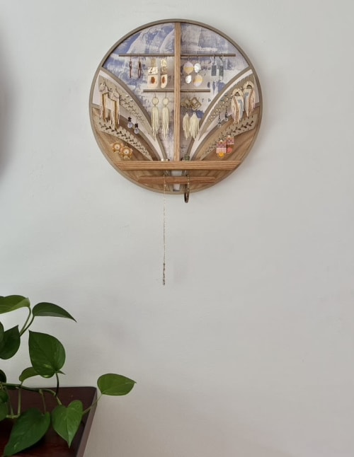 Jewelry Organizer Wall Decor | Wall Sculpture in Wall Hangings by Lauren Mollica Woodworking