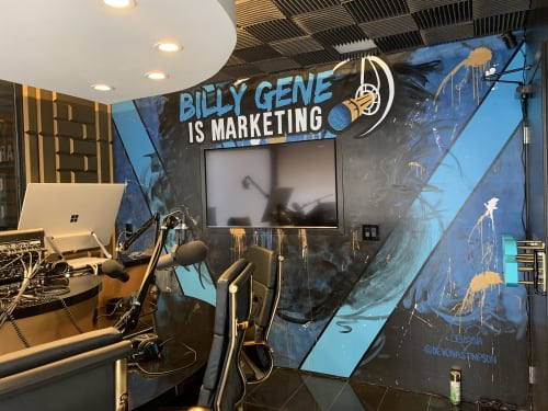 16 Office Murals: Galaxy, Black Panther, & Quotes at BGIM | Murals by Devona Stimpson | Billy Gene Is Marketing Inc in San Diego
