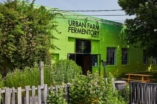Urban Farm Fermentory exterior Mural