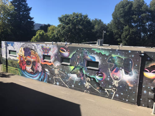 "Vida de la Muerte" 2017 | Street Murals by Chor Boogie | Republic of Thrift in Sonoma