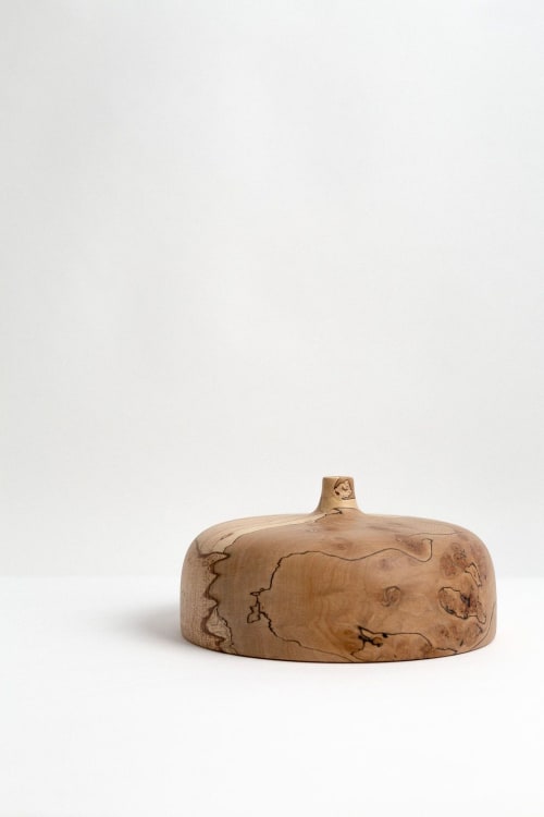 Medium Nia vase in spalted beech | Vases & Vessels by Pooja Pawaskar