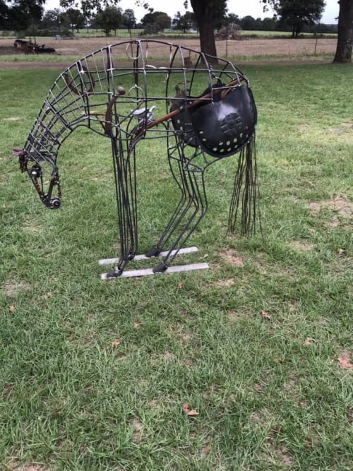 Last Stand | Art Curation by TMJ CREATIVE SCULPTURES | Private Residence - Lampasas, TX in Lampasas