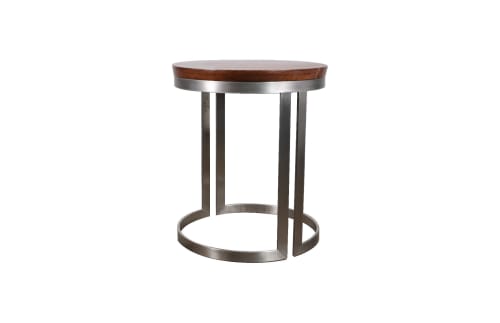 Trillo Modern Side Table in Stainless Steel, By Costantini | Tables by Costantini Design