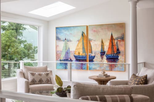 Gibson Island Private Home | Art Curation by Trisha Adams