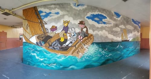 Interior Mural | Murals by Bonus Saves (Patrick Hershberger) | Santa Clara Elementary School in Miami