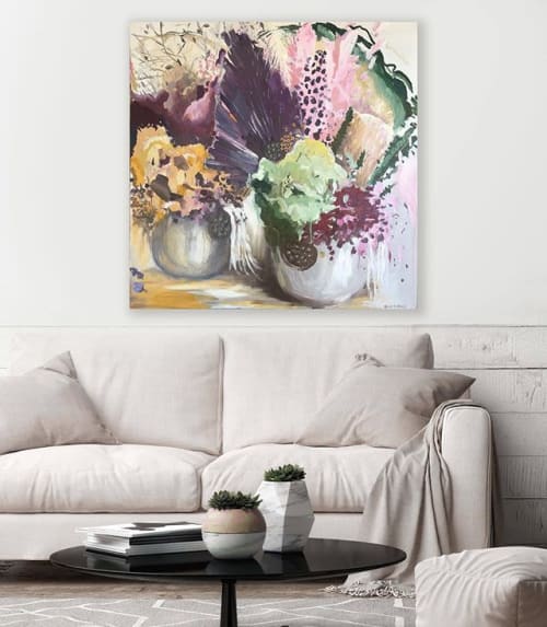 Wallflower | Paintings by Nicole Hasthorpe Art | Art and Abode Melbourne in Chirnside Park
