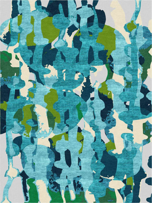 MONTEREY (splash, hot lava, splash) | Area Rug in Rugs by Emma Gardner Design, LLC