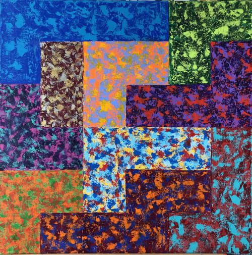 Patching Your Life with True Friends | Paintings by Reade C Gloeckner Fine Art