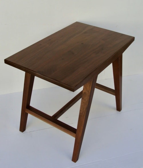 Walnut Stool or Side Table | Tables by CraftsmansLife: Donald DiMauro Woodwork & Design