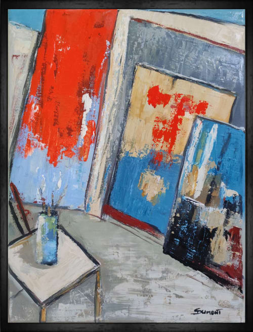 my studio / Mon Atelier | Oil And Acrylic Painting in Paintings by Sophie DUMONT