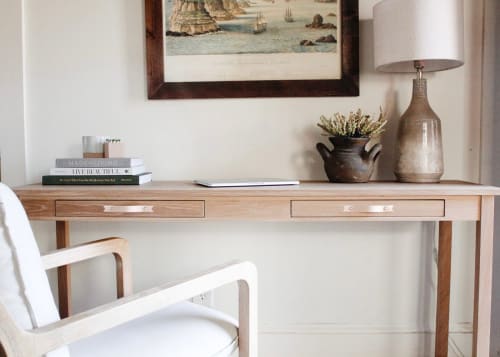 Veg-Tan Leather Handle [Flag End] | Strap in Storage by Keyaiira | leather + fiber | Artist Studio in Santa Rosa