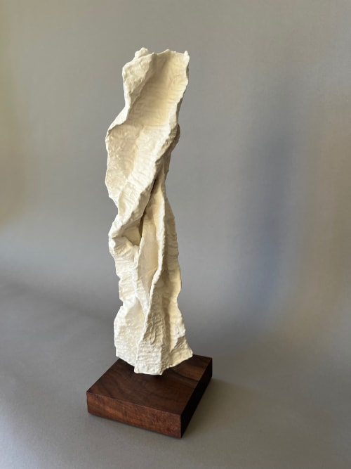 Meandering - Plaster Sculpture | Sculptures by Lutz Hornischer - Sculptures in Wood & Plaster