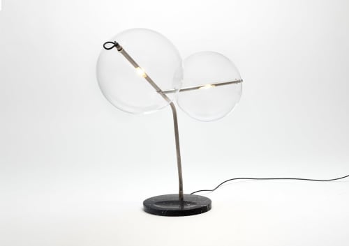 T-Bubble Table Lamp Tarnished Silver | Lamps by SilvioMondinoStudio | Capperidicasa in Modena