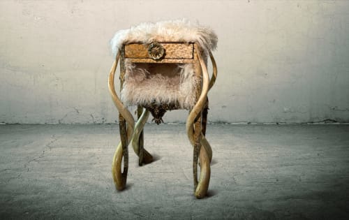 PATER | Bedside Table in Tables by Michel Haillard