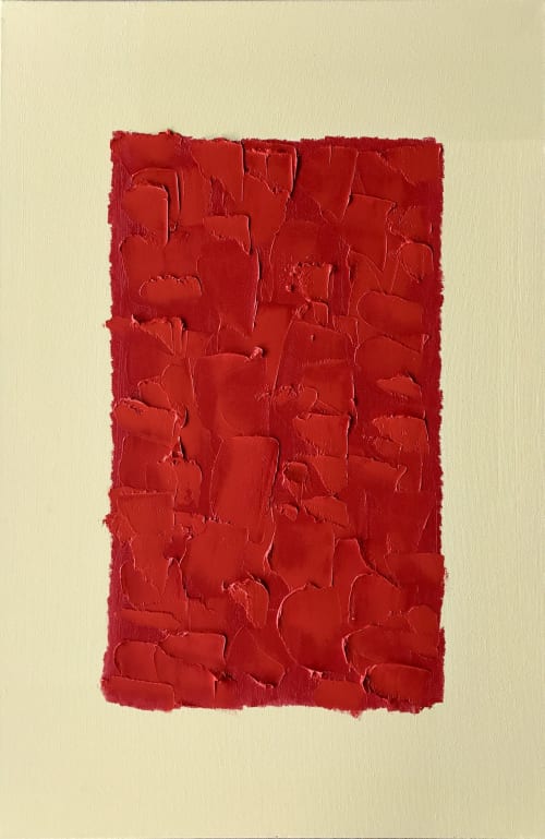 Red disturbance | Paintings by Hugo Auler Jr. Art