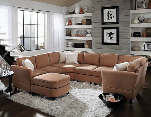 8 Pc Modular Sectional With Lorelei Arm Style By Simplicity Sofas