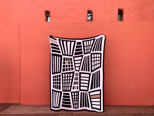 Artist-designed blanket: Americanah - in collaboration with Mariana Lancastre | Linens & Bedding by SOMETHING GOOD STUDIO