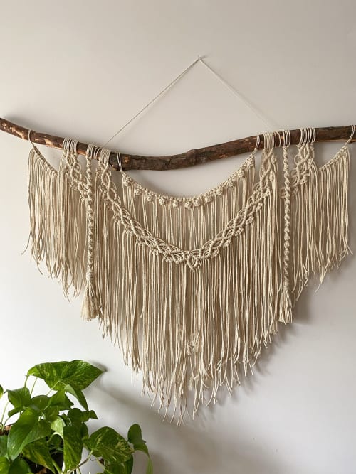Large Layered Macrame Wall Hanging | Macrame Wall Hanging by Over the Knotted Moon