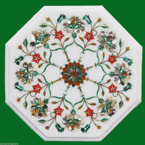 white marble table, coffee table, end table, tabletop | Tables by Innovative Home Decors