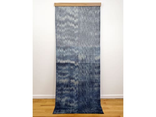 Indigo Stream II | Tapestry in Wall Hangings by Jessie Bloom