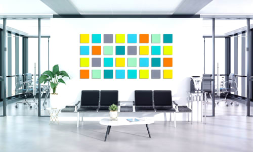 "Mid Mod" Glass Wall Art Sculpture | Wall Sculpture in Wall Hangings by Karo Studios | Los Angeles in Los Angeles