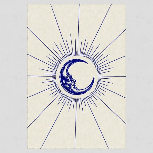 Astros Moon Square | Area Rug in Rugs by Woop Rugs