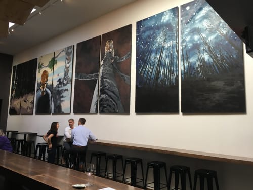 Sister Sun and Brother Moon | Oil And Acrylic Painting in Paintings by Dave Young Kim | High Treason in San Francisco