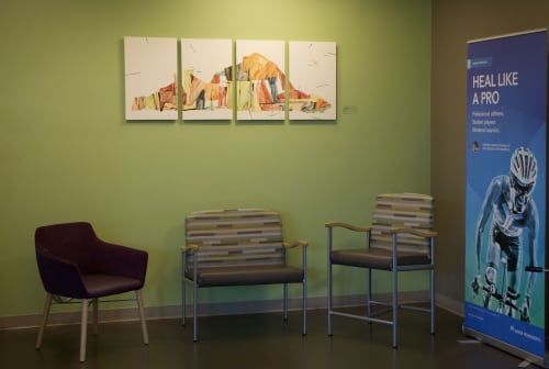 Diablo Quartet | Wall Sculpture in Wall Hangings by James Aarons | Kaiser Permanente Redwood City Medical Office in Redwood City