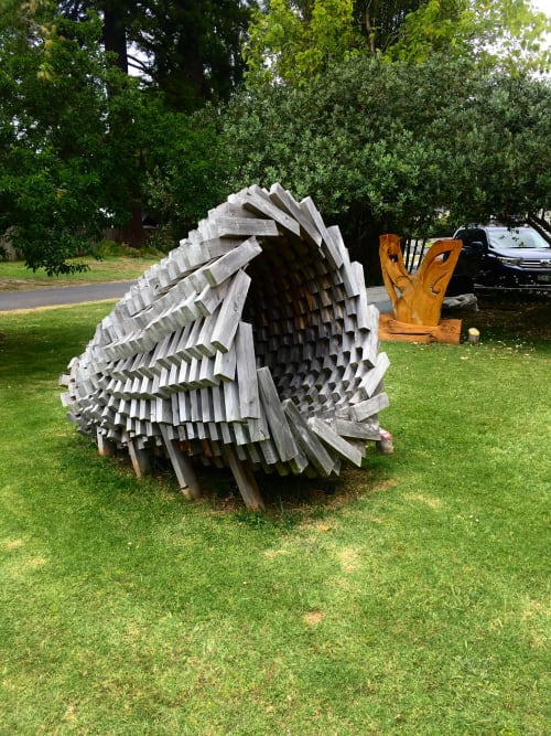 Vortex | Public Sculptures by Dave Fowell | Eggsentric Cafe And Restaurant in Cooks Beach