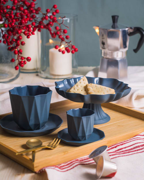 Coffee cup & pedestal bowl | Tableware by ALGON
