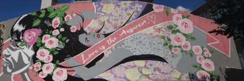 Love is the Answer | Street Murals by Stefan Smith (Semzart)