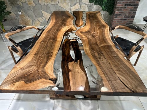 Epoxy Resin Boomerang Table - Dining Table | Tables by Gül Natural Furniture