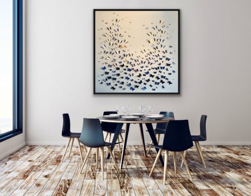 The Great Escape - Square | Wall Sculpture in Wall Hangings by Lorna Doyan