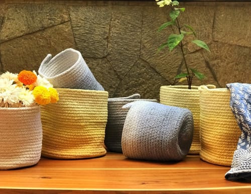 Ombre Cotton Rope Baskets