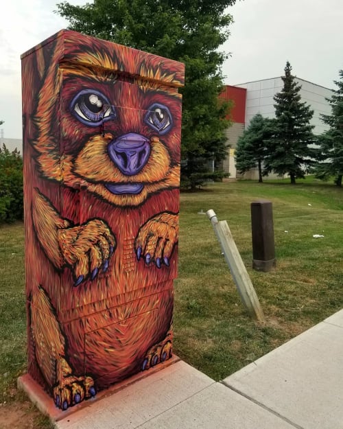 Raccoon Box | Street Murals by Jeff Blackburn