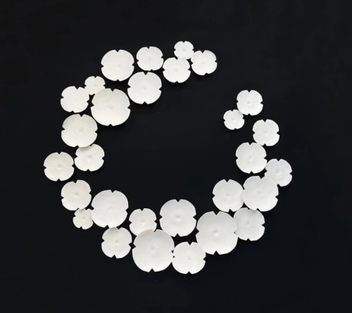 Extra Large set of 29 Graces Wall Art | Wall Sculpture in Wall Hangings by Elizabeth Prince Ceramics