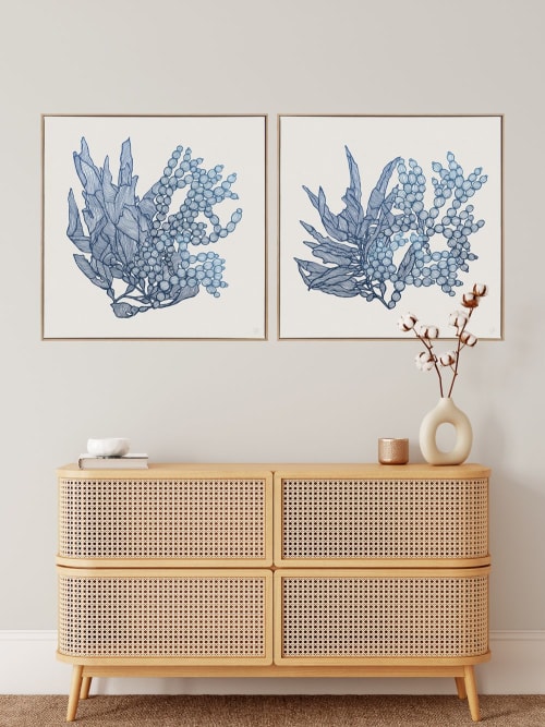 Sea Garden - Framed Canvas Art | Prints by Patricia Braune