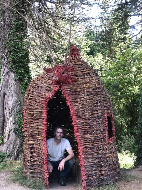 Staghead Willow Hut | Public Sculptures by Newgrange Willow Design