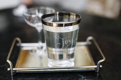 Engraved glass | Tableware by Betty Soldi