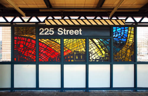Universal City | Public Mosaics by Nicky Enright | 225th Street in Bronx